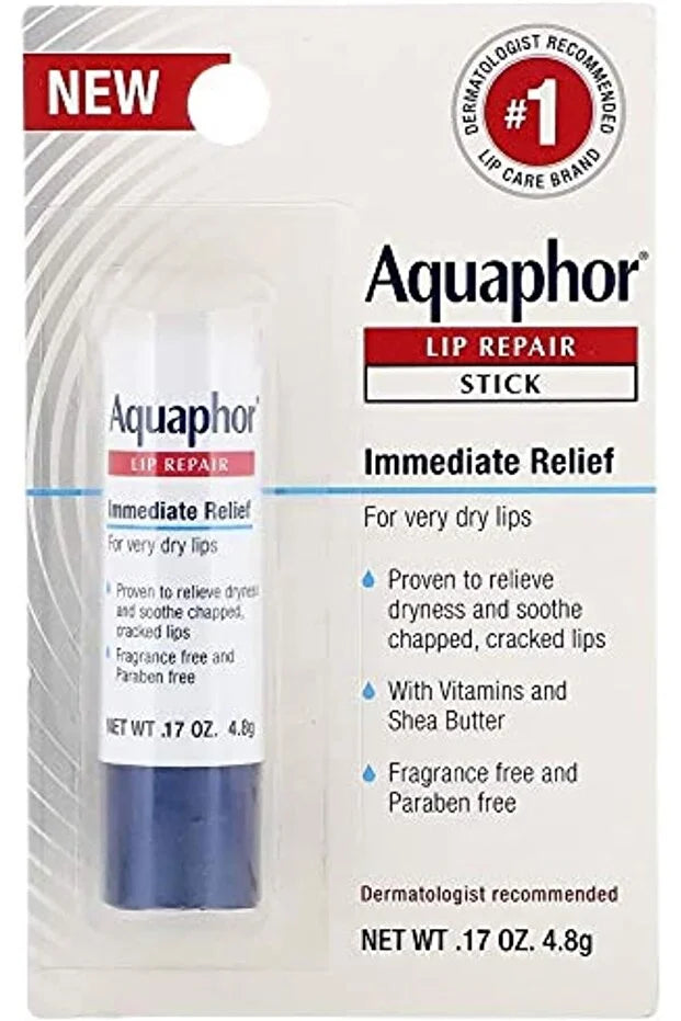 Aquaphor Lip Repair Stick Immediate Relief Fragrance-Free 1 Stick 0.17 oz (4.8 g)