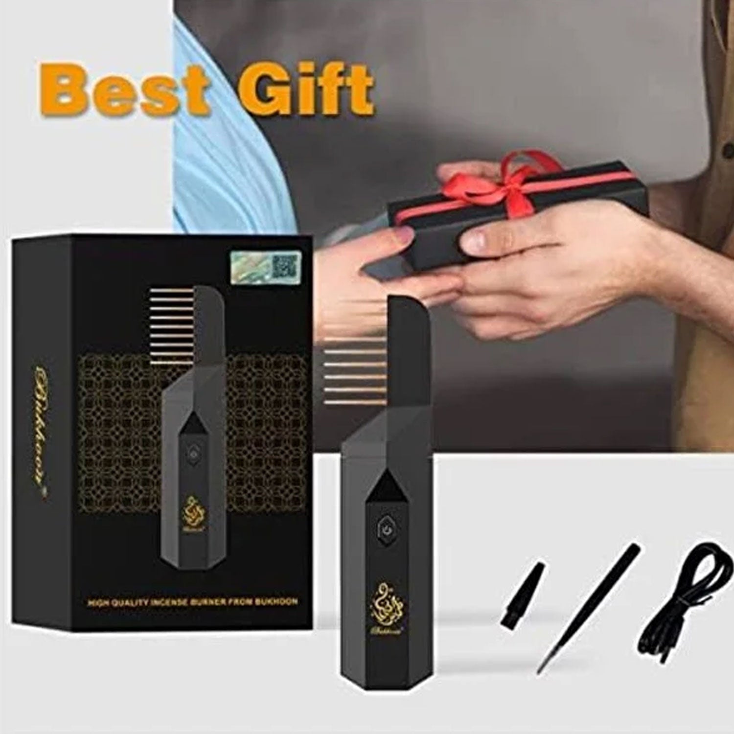 LMEKAQUZ Portable Electric Bakhoor, Rechargeable Burner, USB Aroma Diffuser Electric Arabic Incense