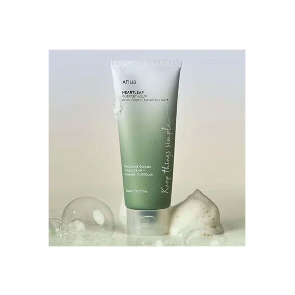 ANUA ANUA HEARTLEAF QUERCETINOL PORE DEEP CLEANSING FOAM, 150 ML