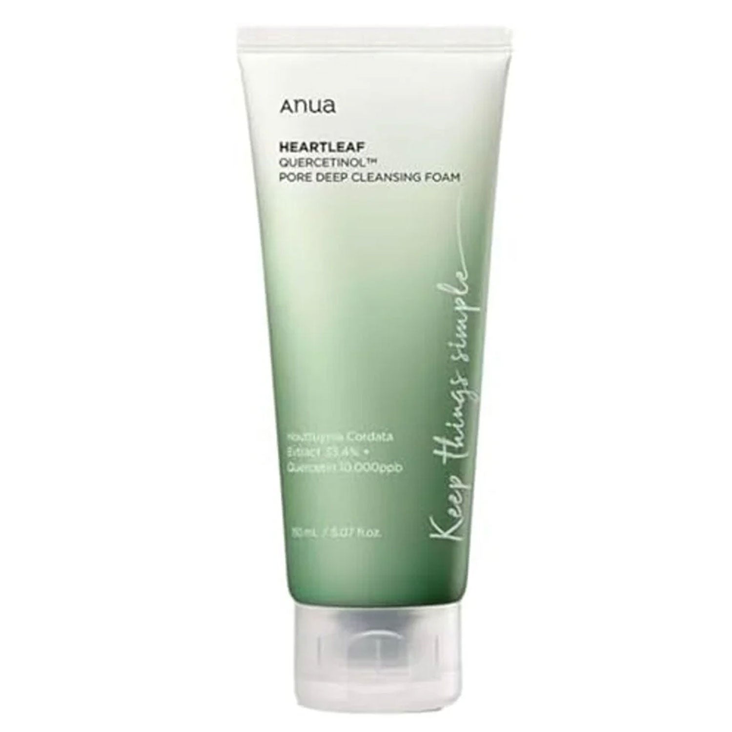 ANUA ANUA HEARTLEAF QUERCETINOL PORE DEEP CLEANSING FOAM, 150 ML