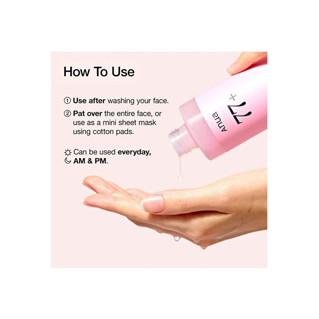 ANUA Peach 77 Niacin Essence Toner, Facial Toner for Glass Skin, Niacinamide