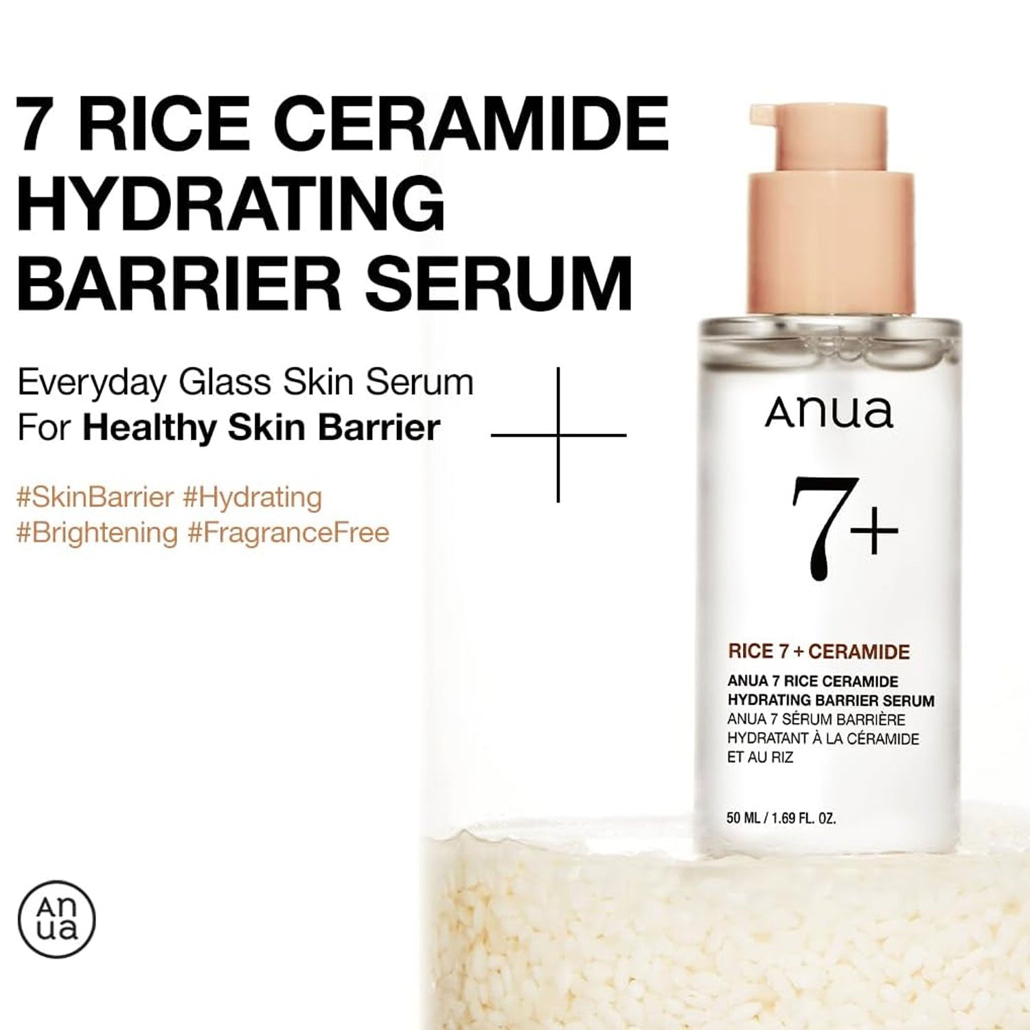 ANUA Rice Ceramide 7 Hydrating Barrier Serum