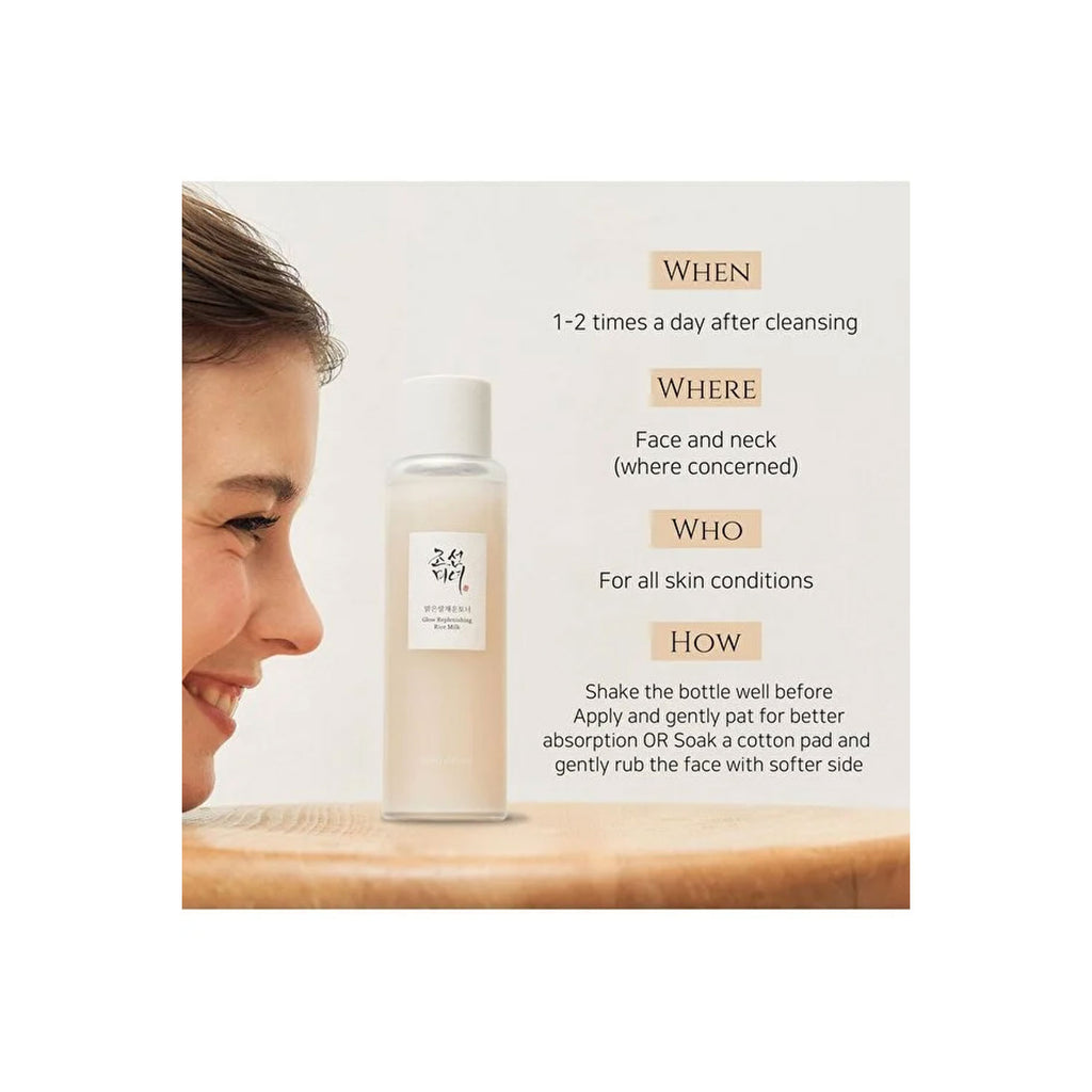 Beauty of Joseon Glow Replenishing Rice Facial Sebum Toner for Oily Combination and Dry Skin