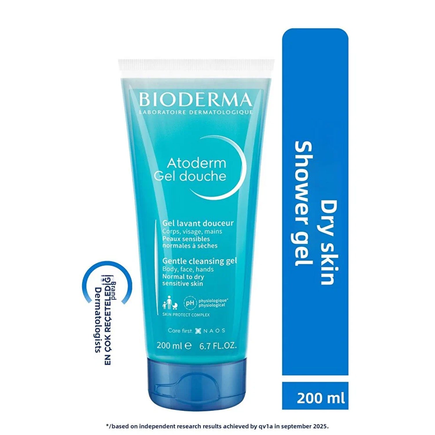 Bioderma Atoderm Shower Gel Moisturizing Shower Gel for Dry Skin Baby Kids Adult 200 ml