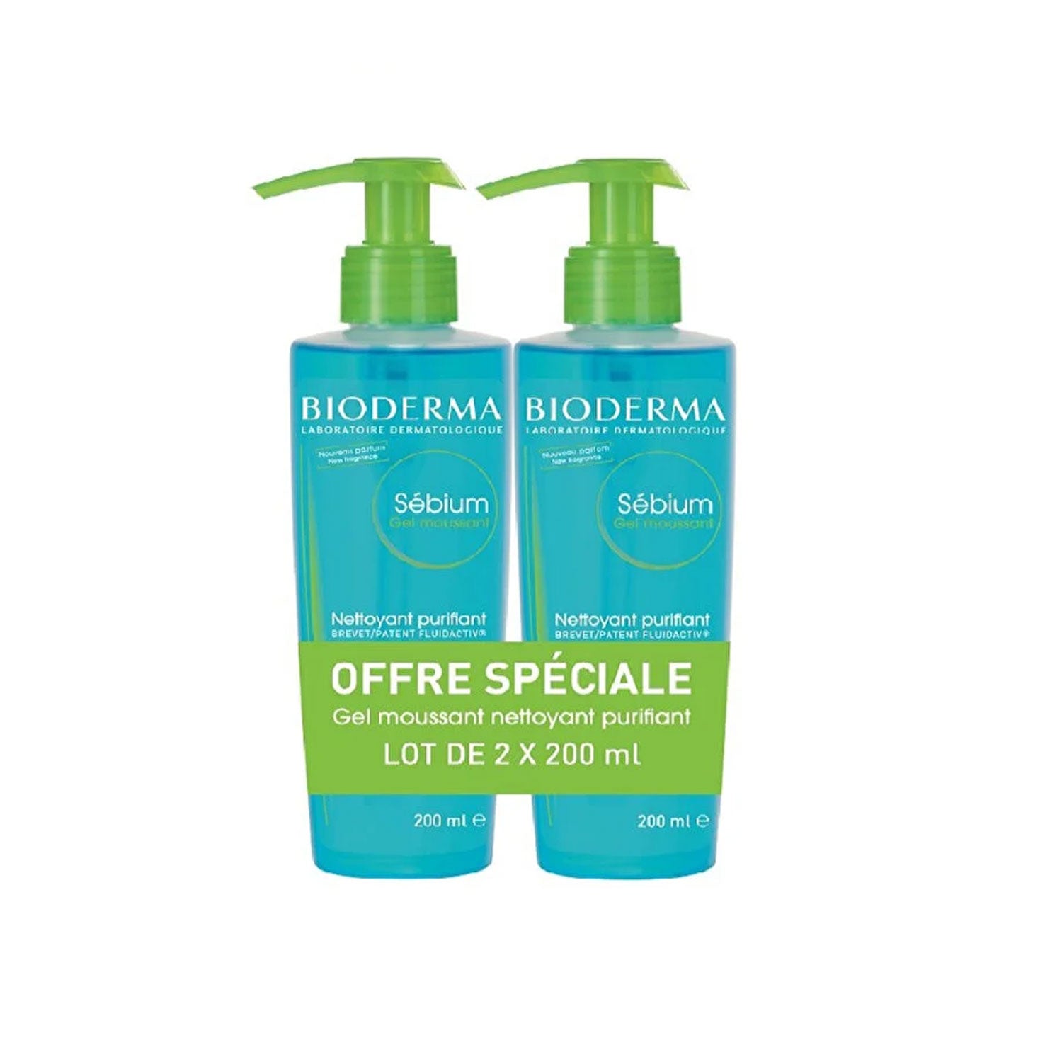 Bioderma Sébium Foaming Gel Pack of 2 x 200 ml
