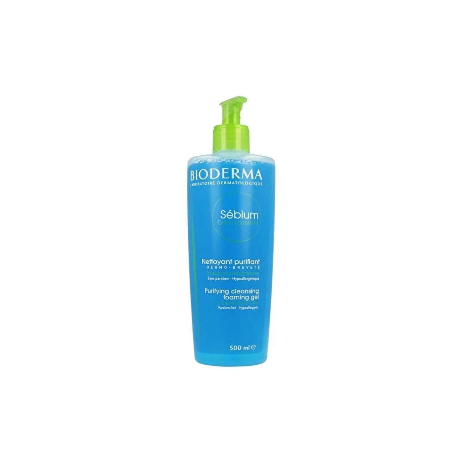 Bioderma Sebium Moussant Purifying Cleansing Unisex Foaming Gel, 500ml