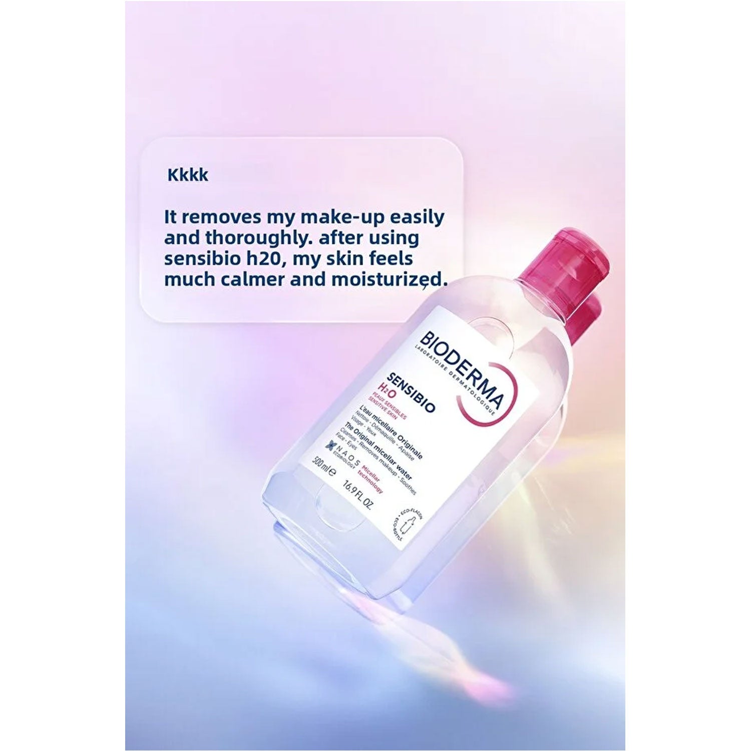 Bioderma Sensibio H2O Micellar Make-up Cleansing Water Sensitive and Normal Skin 500 ml
