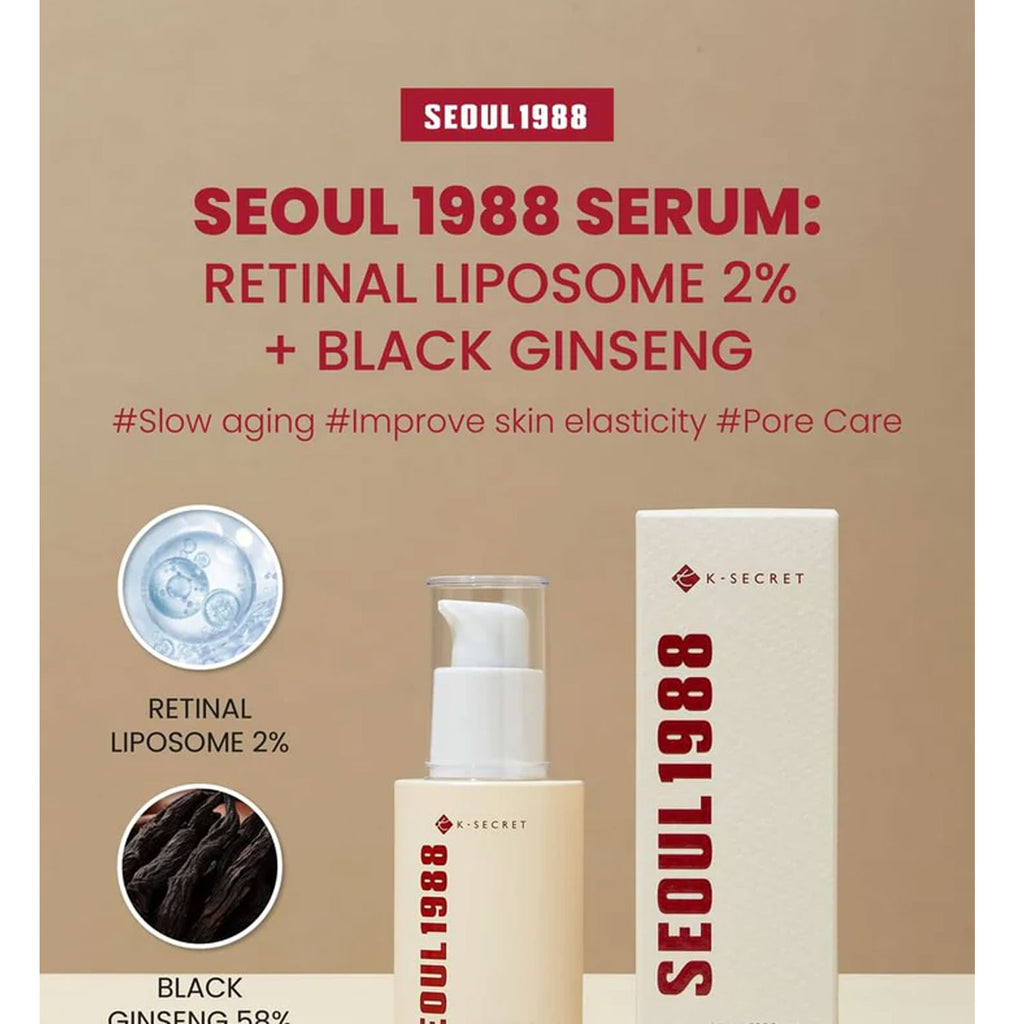 K-Secert Seoul 1988 Retinal Liposome 2% + Black Ginseng Serum