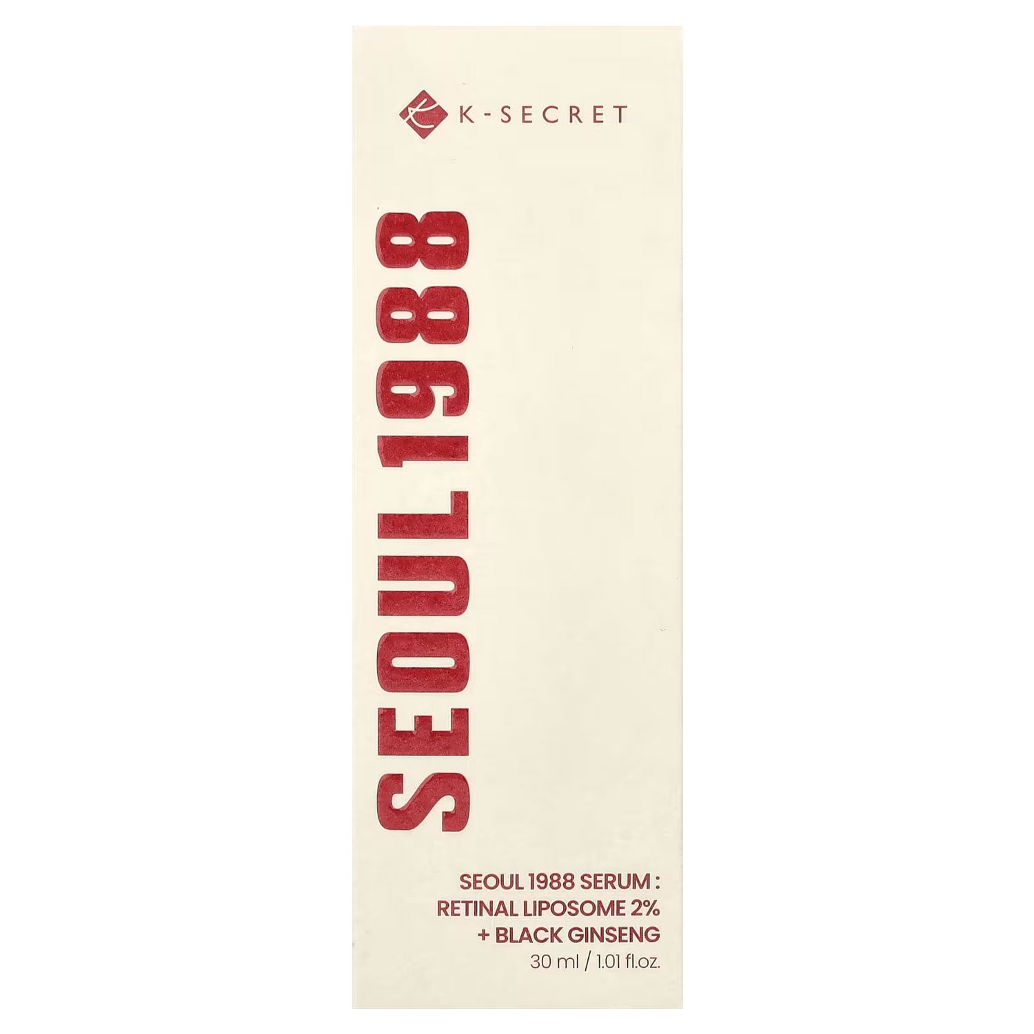 K-Secret, Seoul 1988 Serum, Retinal Liposome 2% + Black Ginseng, 1.01 fl oz (30 ml)