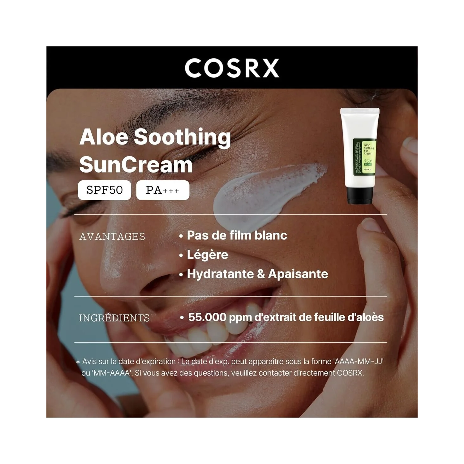 Cosrx Aloe Soothing Sun Cream SPF50 PA+++ 50 ML
