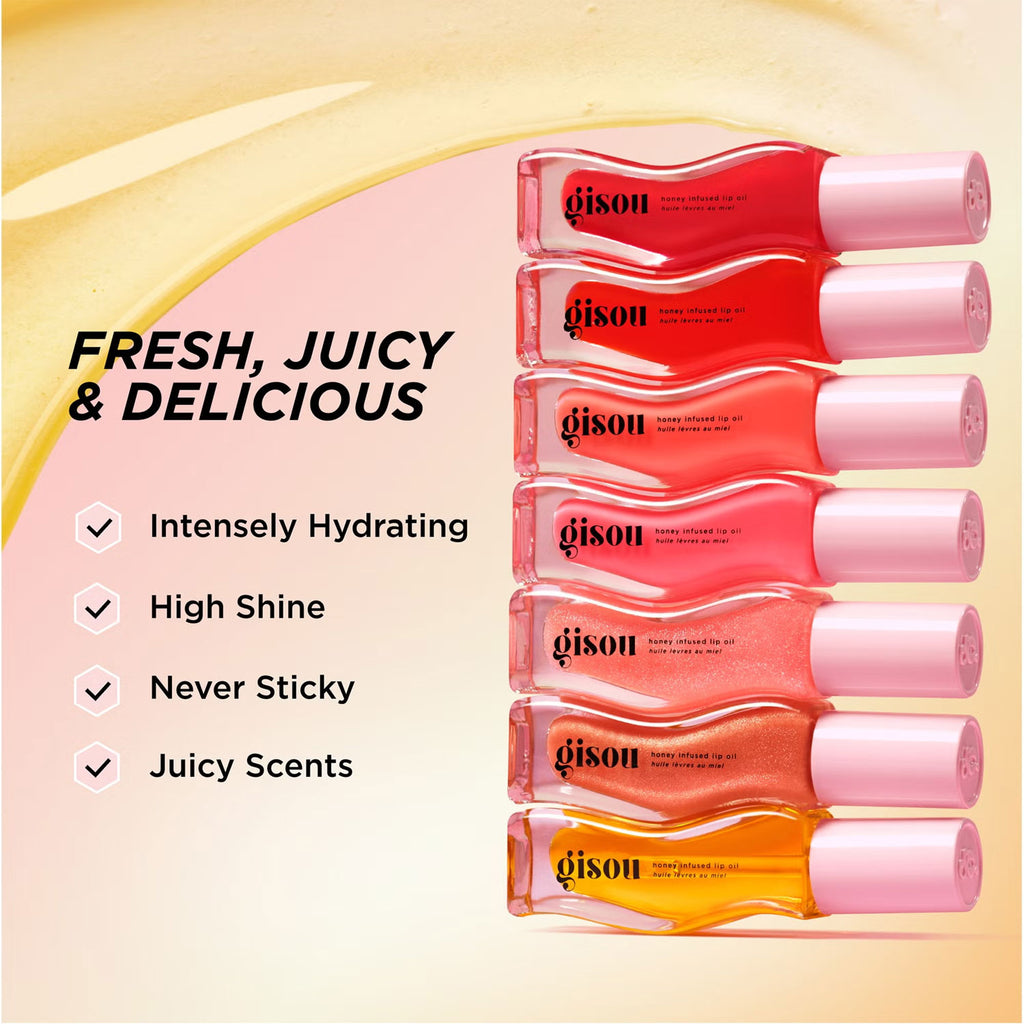 GisouHoney Infused Lip Oil - Strawberry Sorbet 8ml