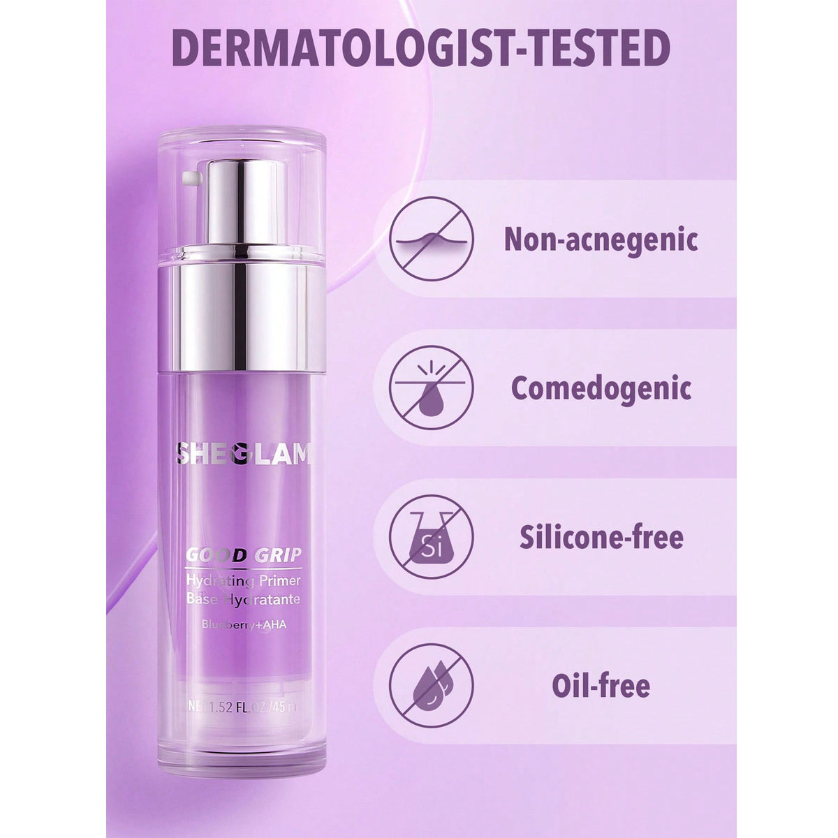 Good Grip Hydrating Primer-Blueberry + AHA