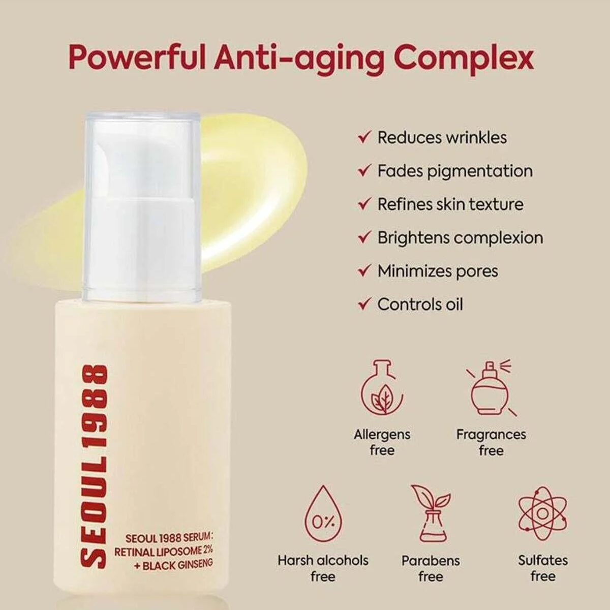 SECRET Seoul 1988 Serum: Retinal Liposome 2% + Black Ginseng 30ml