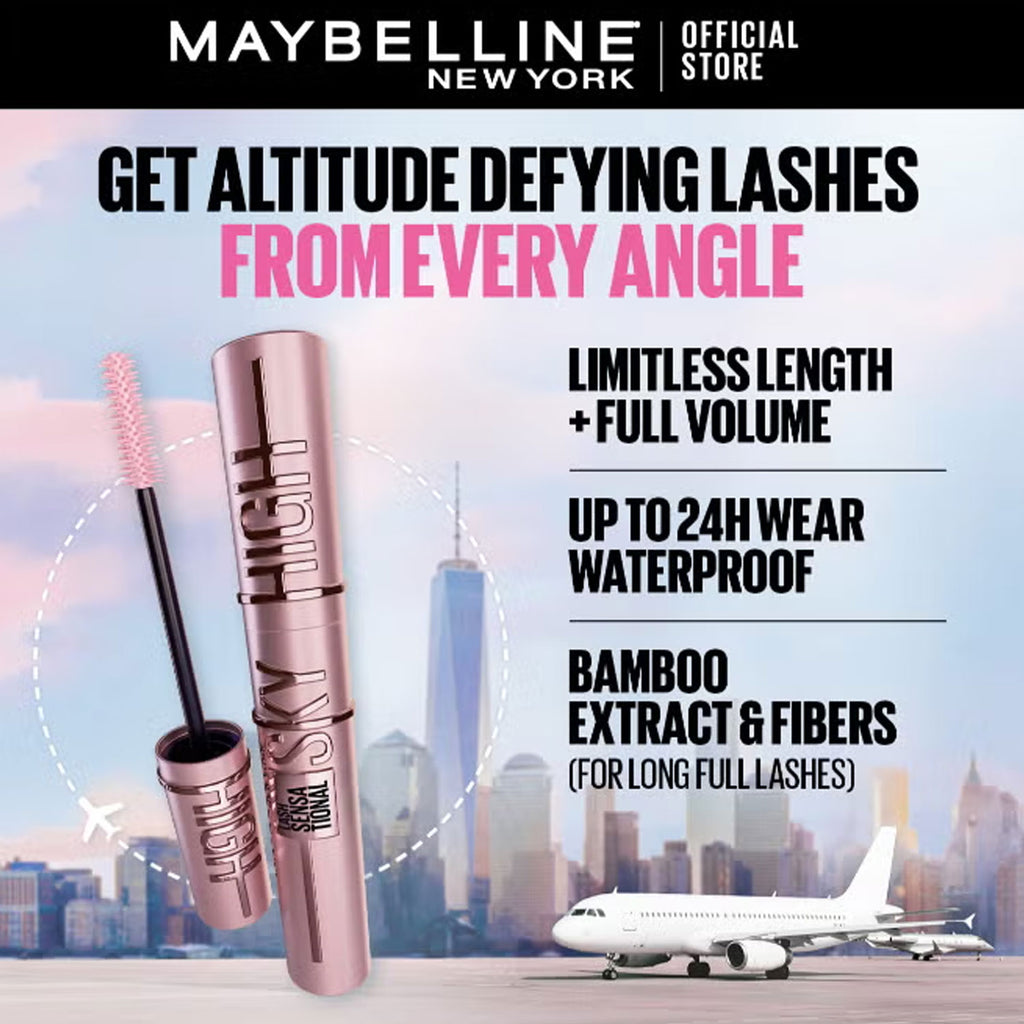 LASH SENSATIONAL SKY HIGH MASCARA, BLACK, 36H, LENGTHENING, VOLUMIZING