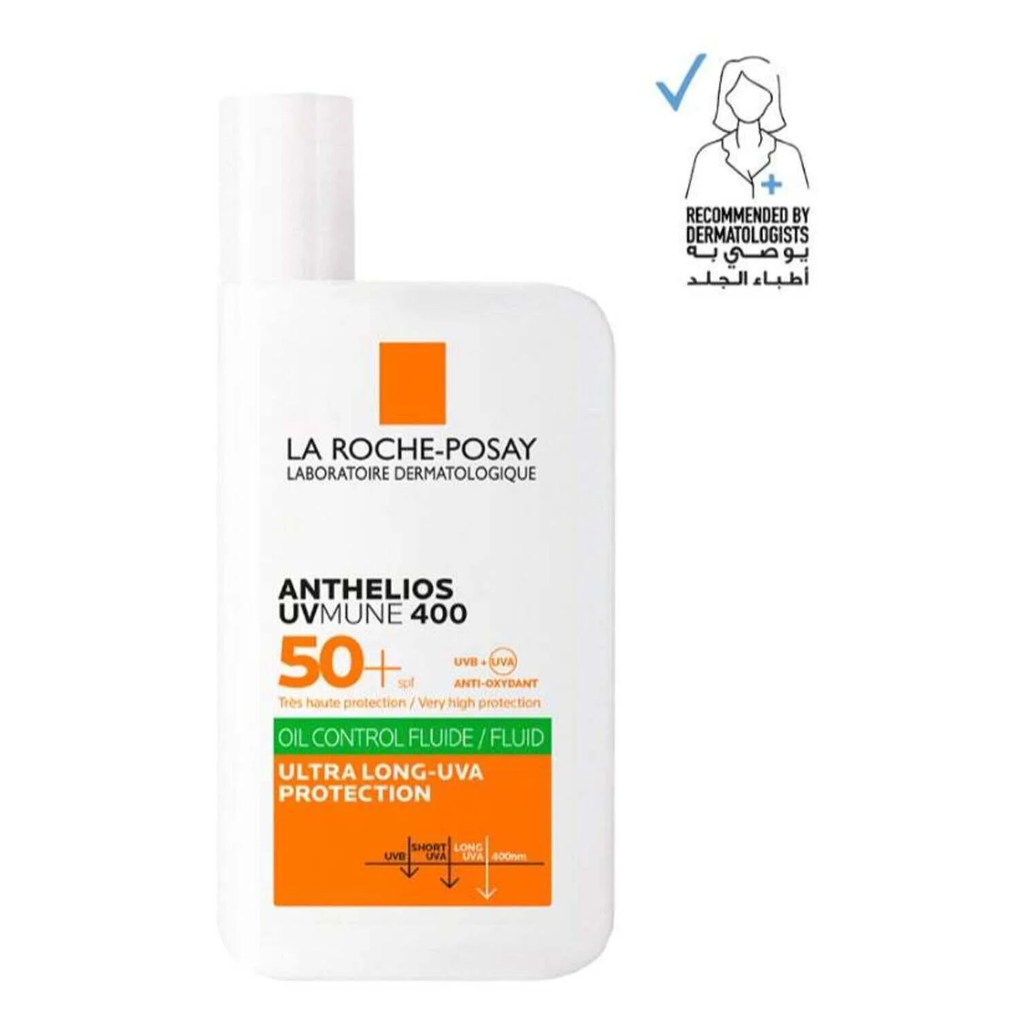 La Roche Posay Anthelios Uvmune 400 Oil Control Invisible Fluid Sunscreen Spf 50+ 50ml