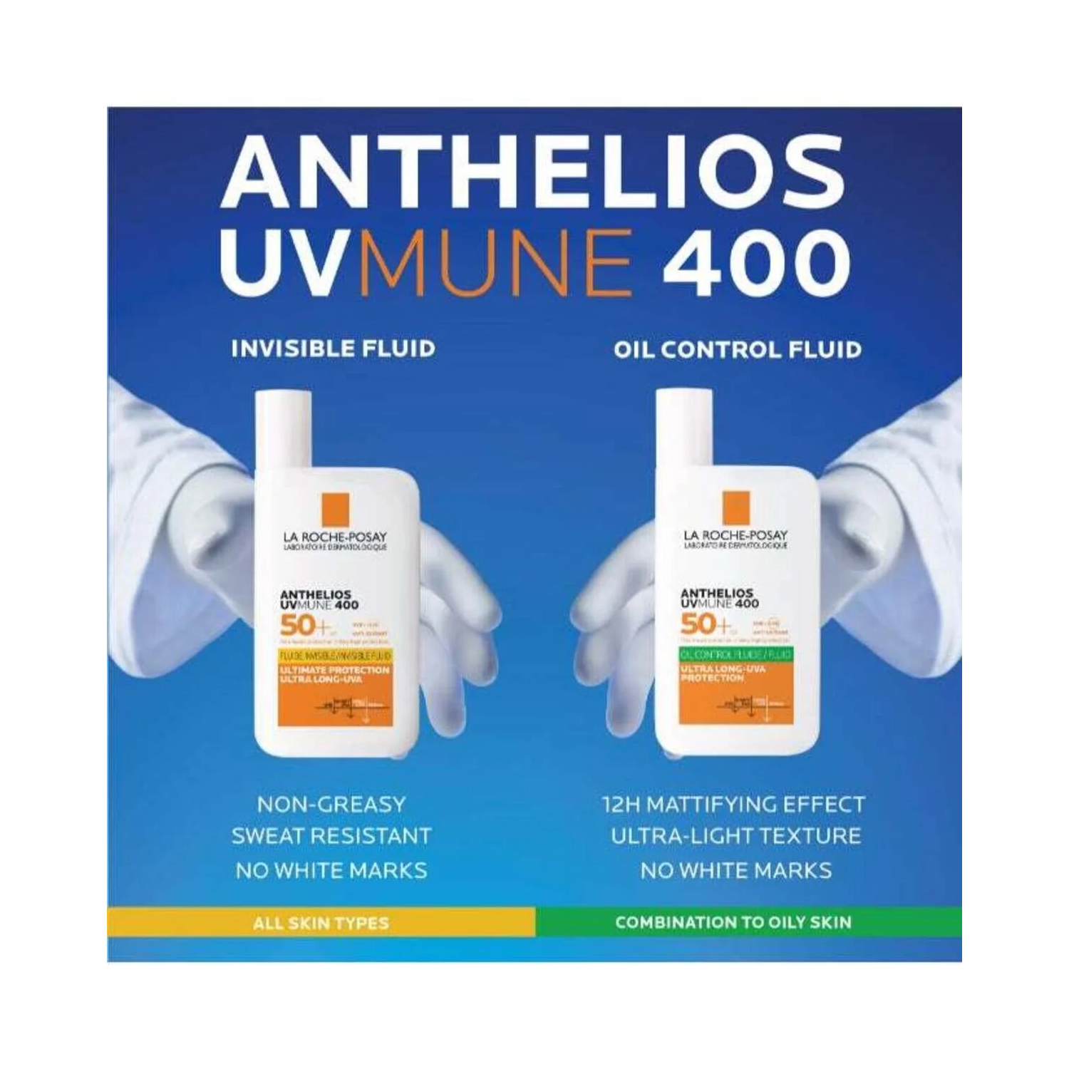 La Roche Posay Anthelios Uvmune 400 Oil Control Invisible Fluid Sunscreen Spf 50+ 50ml