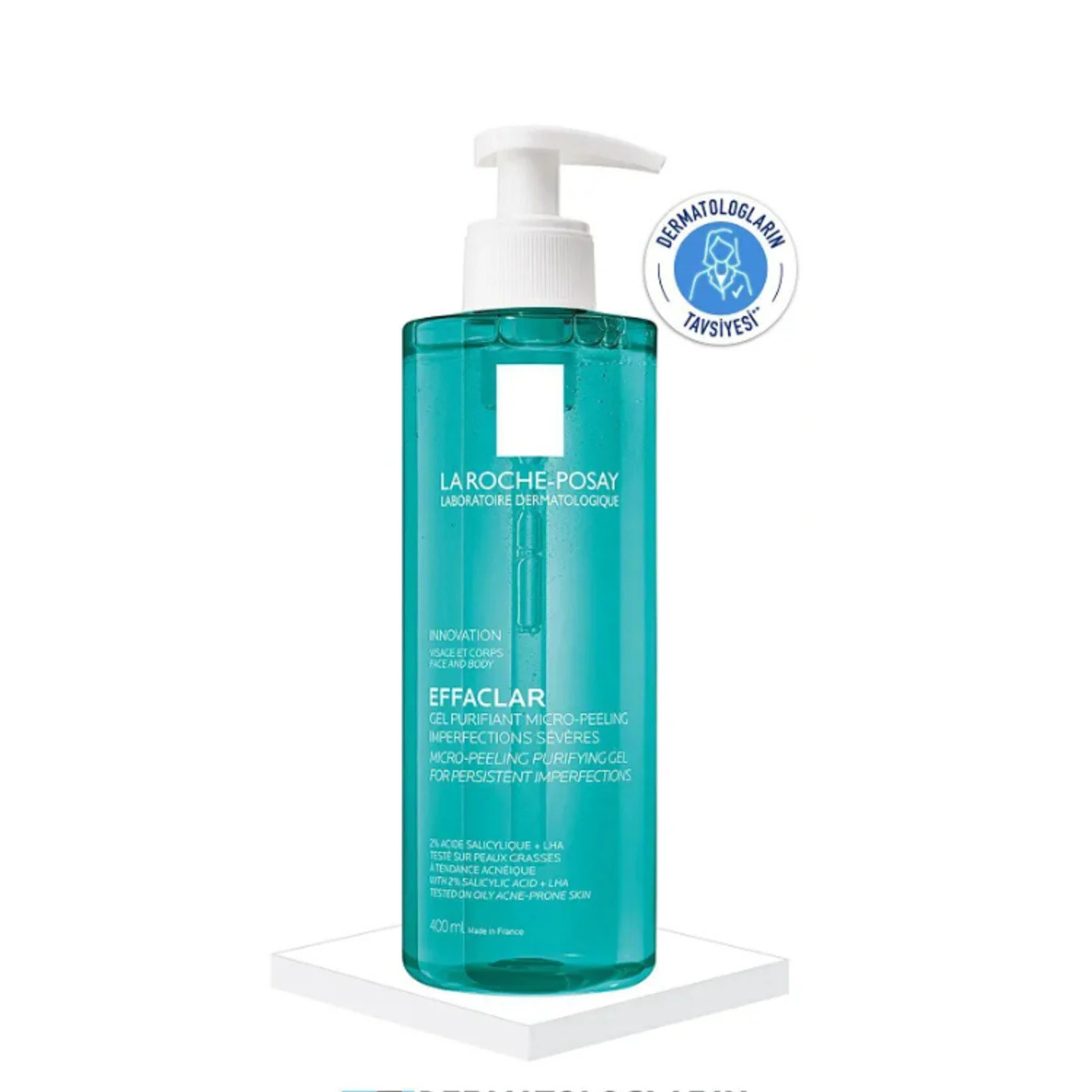 La Roche Posay Effaclar Micro-Peeling Purifying Gel Cleanser for Oily & Acne-Prone Skin, 400ml