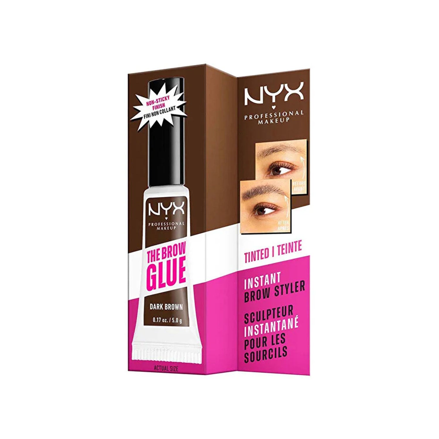 NYX Professional Makeup | The Brow Glue Instant Brow Styler - Dark Brown