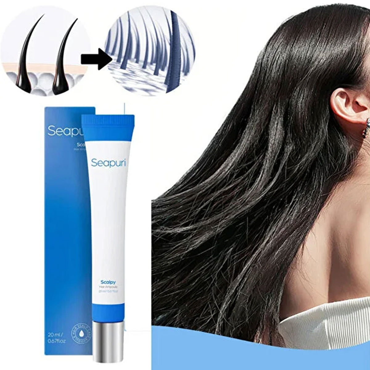 Seapuri Scalpy Hair Growth Serum for Hair Loss & Thinning
