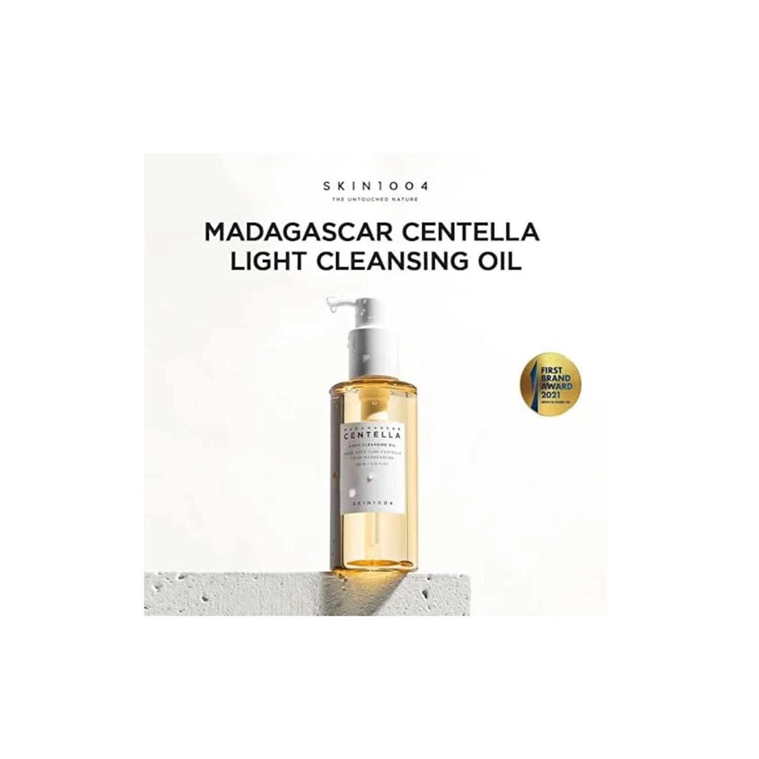 Skin1004 Madagascar Centella Tone Brightening Capsule Ampoule 100ml and Light Cleansing Oil 200ml Bu