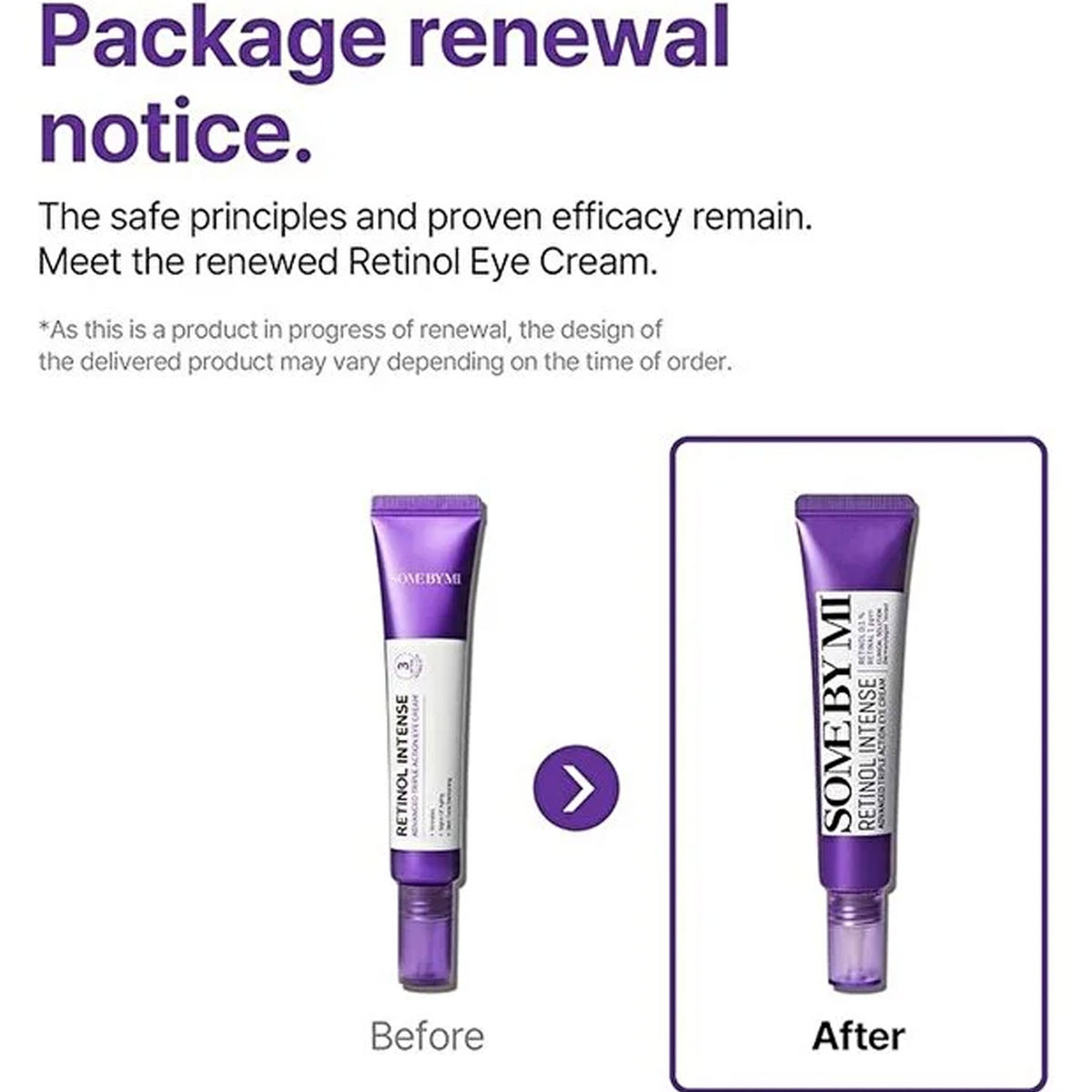 Some By Mi Korean Retinol Intense Advanced Triple Action Eye Cream - 30ml
