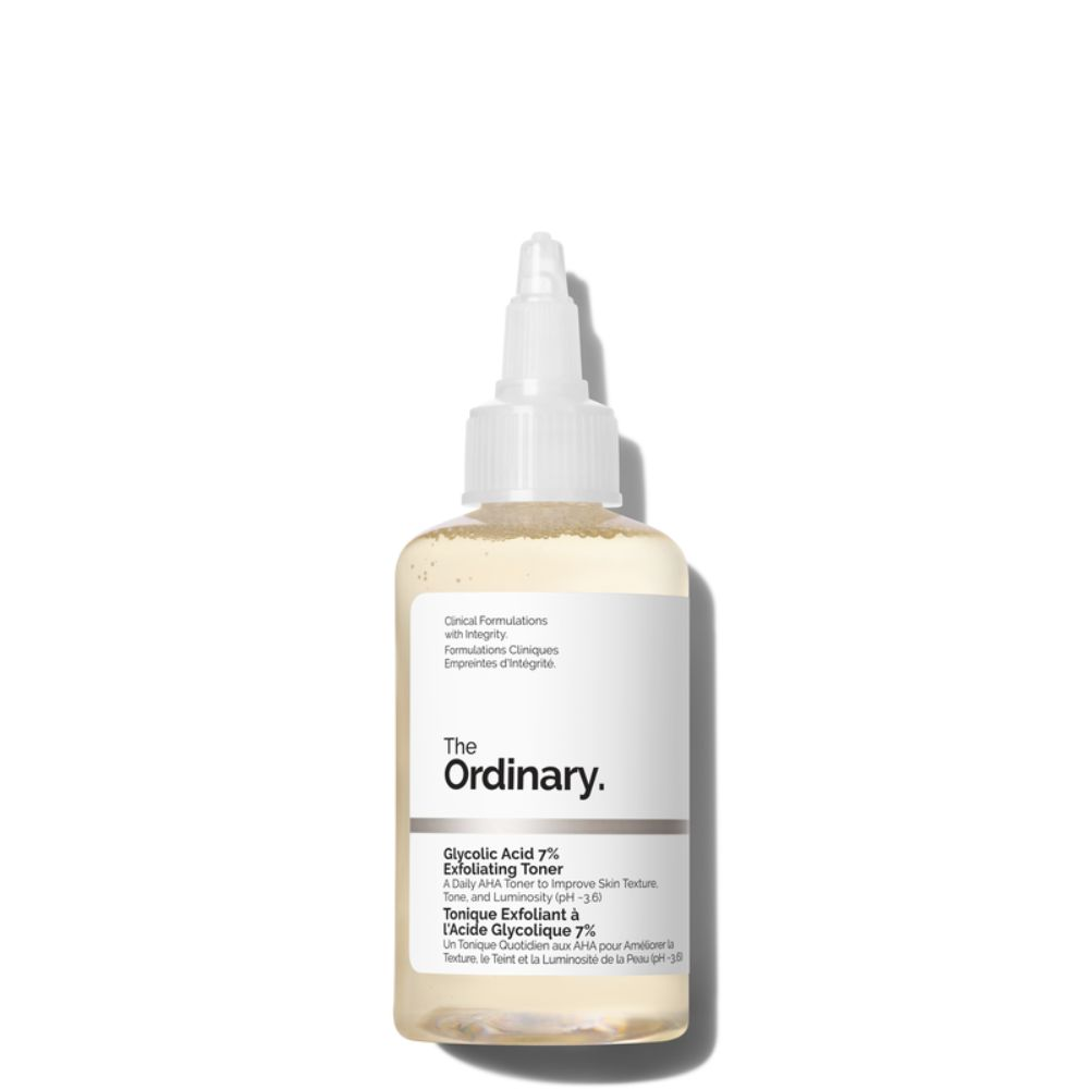 The Ordinary Glycolic Acid 7% Exfoliating Toner, 100 ML, Removes Dead Skin Cells