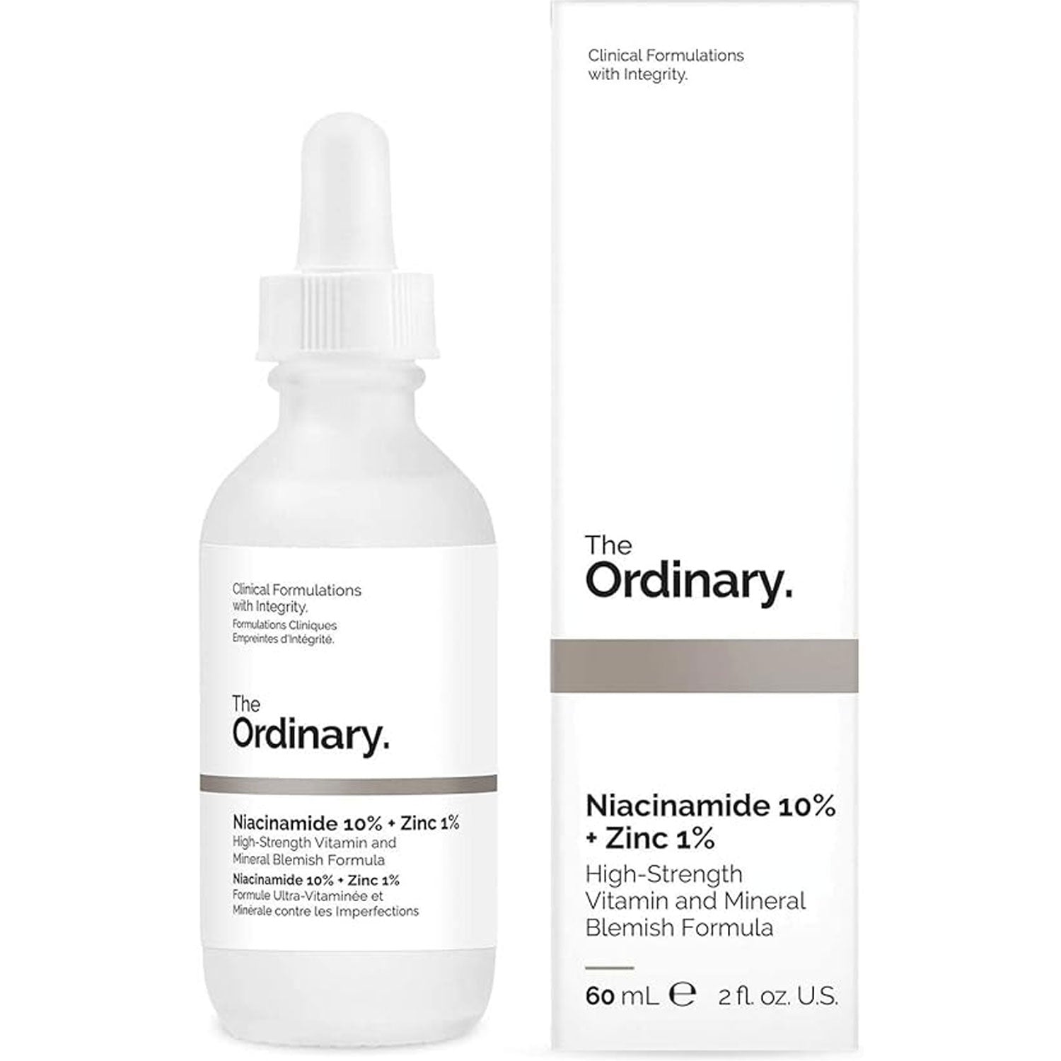The Ordinary Niacinamide 10% + Zinc 1% 60ml - Reduce the appearance of skin blemishes and congestion