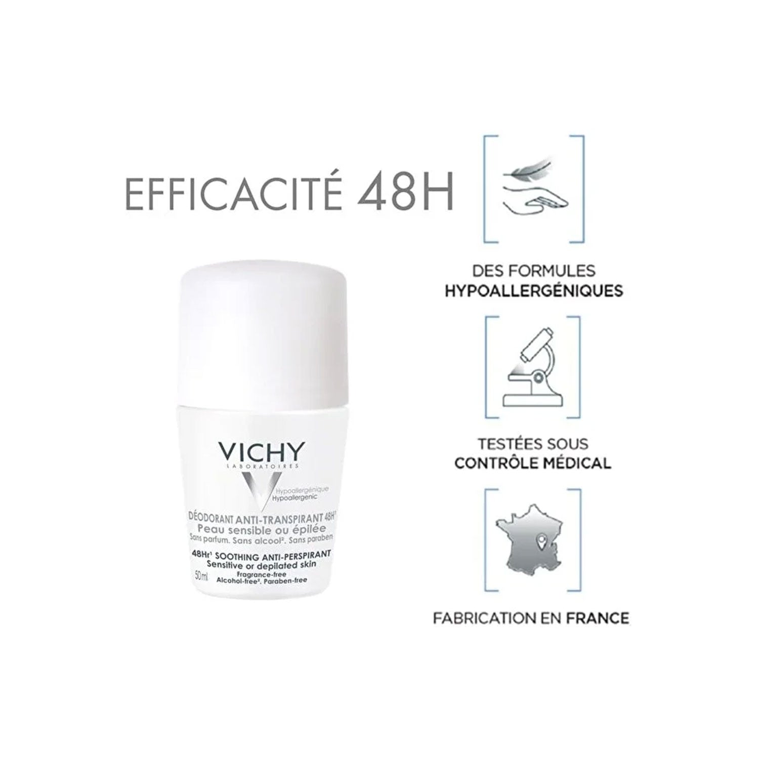 Vichy Deo Sensitive Roll On 50 ml